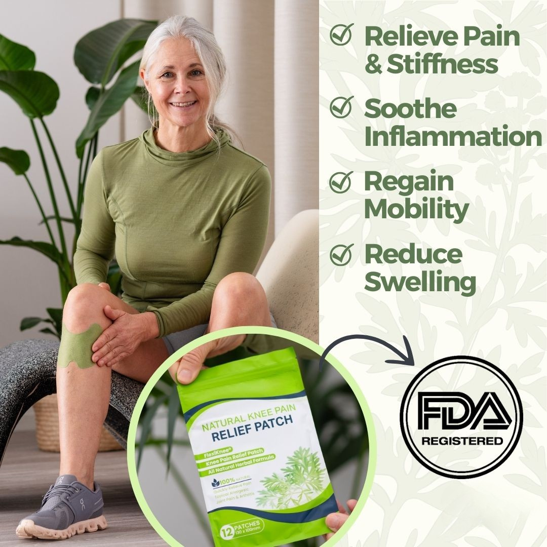 FlexiKnee™️ - Patches Naturels pour la Douleur au Genou. - Enjewl
