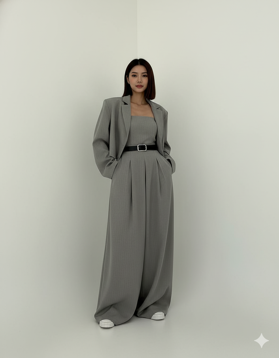 Eclat™ -Ensemble Femme Bustier + Veste – Style Élégant & Tendance